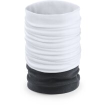 Braga tubular de material polar blanca Braga tubular de material polar blanca