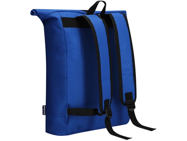 Mochila Pular de poliéster reciclado con compartimento portátil detalle 3