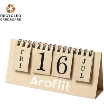 Calendarios sobremesas con anillas cartón reciclado