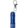 Llavero linterna Musday con 3 LEDs en aluminio reciclado Azul
