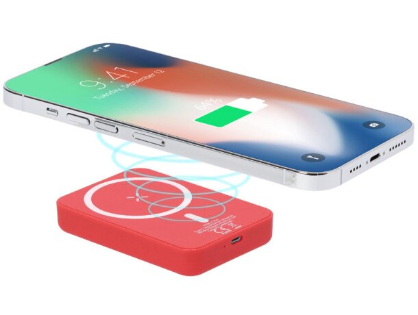 Power bank inalámbrico Tudelak 5000 mAh con sistema Magsafe detalle 2