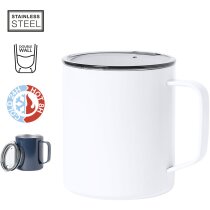 Taza térmica Hanna acero con tapa transparente