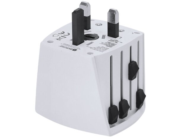 Adaptador viaje universal Skross Muv Micro multiregión compacto detalle 4