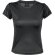 Camiseta deportiva transpirable para mujer 135 gr negra