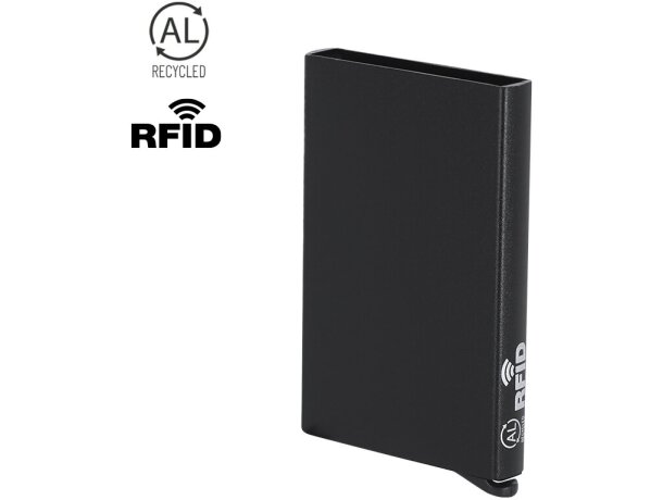 Tarjetero Harbanix aluminio reciclado protección RFID detalle 1