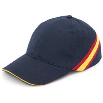 Gorra azul marino con detalles nacionales