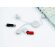 Dispositivo con 3 puertos grabado en colores blanco merchandising