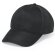 Gorra de poliester de 5 paneles negra barata