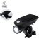 Luz seguridad bici plástico con carga solar detalle 1