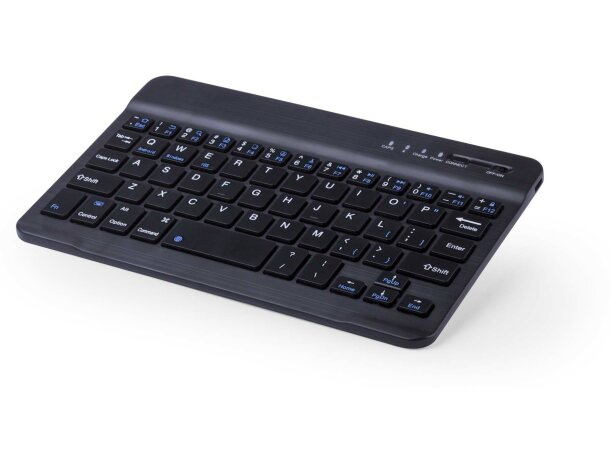 Teclado con conexión bluetooth negro con logo