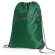 Mochila con cuerdas con cremallera y salida de auriculares verde barata