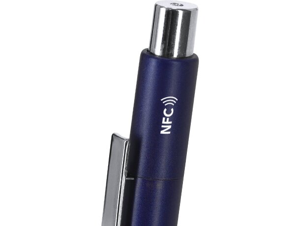 Bolígrafo NFC Pindar de aluminio con grabado personalizado detalle 2