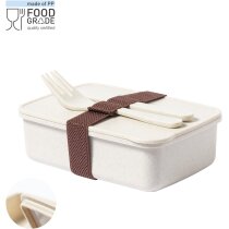 Fiambrera Harxem 700ml PP veteado con cubiertos