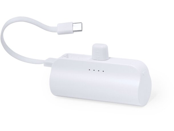 Powerbanks de plástico en forma cilíndrica 5000 mah Laford detalle 2