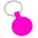 Llavero fluorescente de metal personalizado fucsia fluorescente