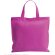 Bolsa cuadrada de no tejido personalizada fucsia