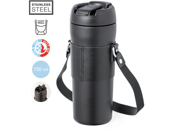 Bidón de acero con dosificador y boquilla personalizadas 700ml Matner detalle 1