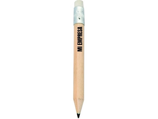 Lapiz de madera con goma mini