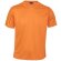 Camiseta tallas de adulto deportiva 135 gr Naranja fluor