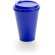 Vaso con tapa para llevar azul