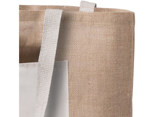 Bolsa Farus de algodón y yute grabada