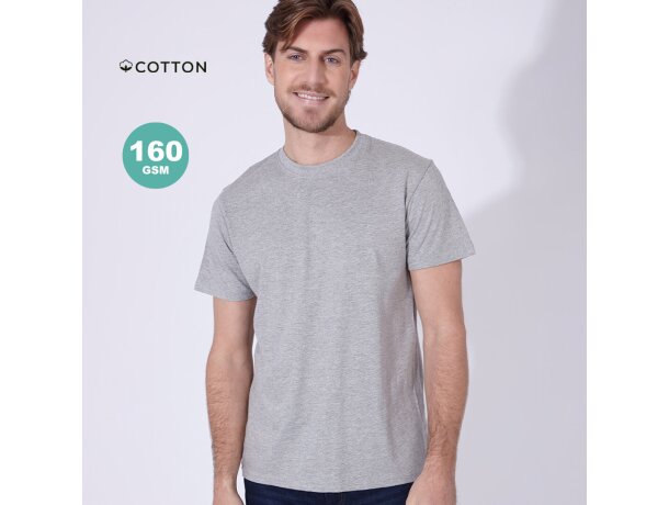 Camisetas manga corta grabadas algodón ring spun 160 g/m2 Seiyo detalle 1