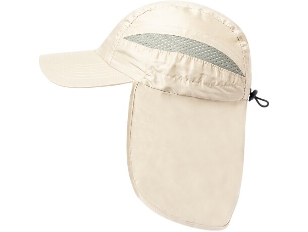 Gorros de playa microfibra con solapa y paneles de redecilla detalle 3