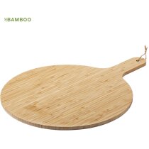 Nashary bambú con asa y cordón, grabado natural