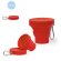 Vasos de plástico silicona plegable con mosquetón detalle 1