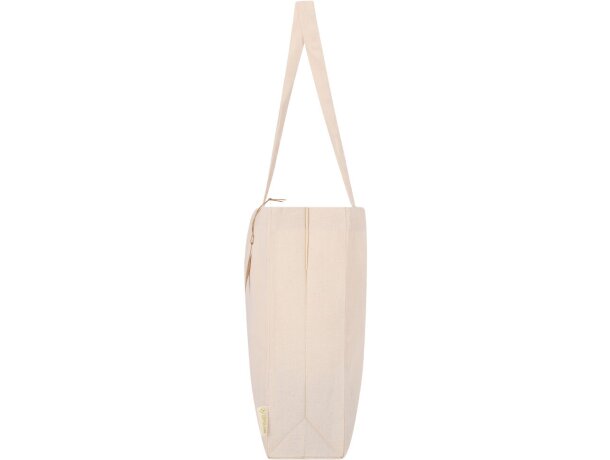 Bolsa Tremul algodón reciclado con fuelle y asas reforzadas detalle 6