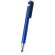 Bolígrafo multiusos con acabado metalizado azul