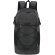 Mochila Zaroc nylon reciclado 210D ripstop con bolsillos Negro