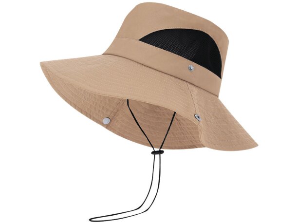 Gorro safari Tierney con alas ajustables y ventilación lateral detalle 2