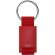 Llavero Nemoly de ABS reciclado con cinta de poliéster Rojo