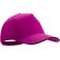 Gorra sencilla con visera curbada fucsia para empresas