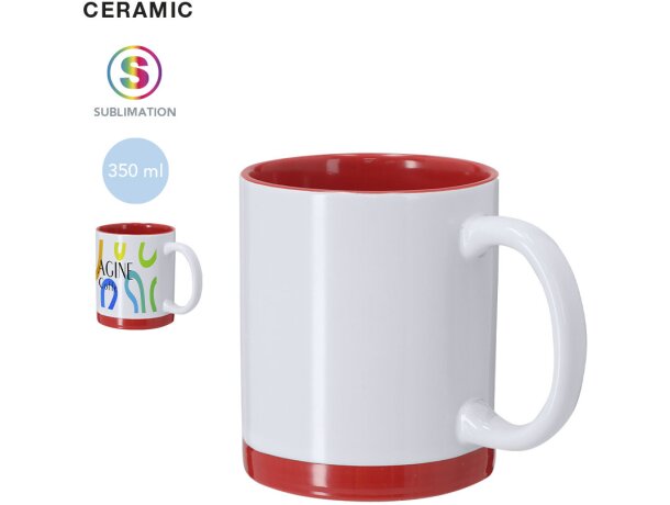 Taza cerámica Rayar sublimación 350ml personalizable detalle 1