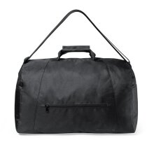 Bolsa de viaje corporativa poliéster 300D asas velcro negra