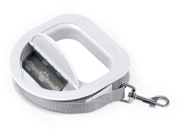 Cinta paseo mascotas Ivare con dispensador y mosquetón giratorio detalle 3