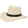 Sombrero Rusnak personalizada en paja trenzada natural blanca detalle 2