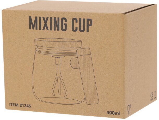 Taza mezcladora eléctrica Rydian cristal borosilicato detalle 6