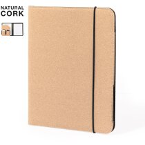 Carpeta de gomas para publicidad portatarjetas corcho natural
