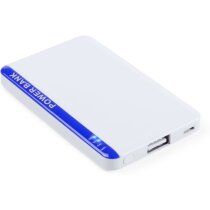 Batería portátil con 2200 mah vilek blanca con logo