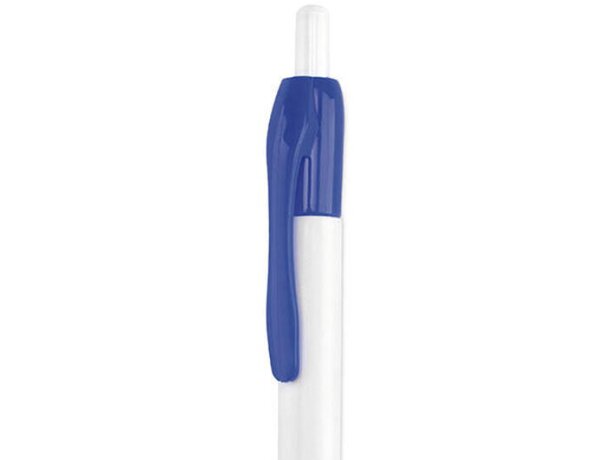 Bolígrafo Zufer de plástico con clip en color combinado