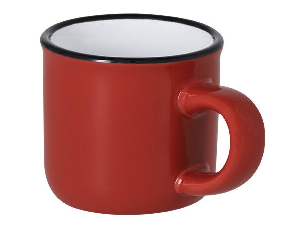Taza cerámica Ridot espresso 85ml diseño vintage bicolor detalle 1