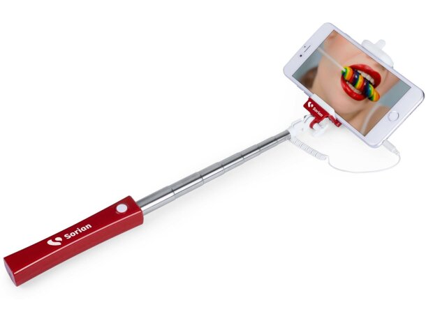 Monopod con varias posiciones en acero con logo