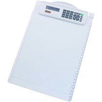 Tabla con pinza y calculadora Tabla con pinza y calculadora