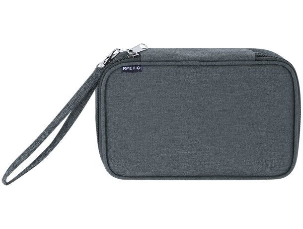Estuche organizador Zimmer en poliéster RPET con cremallera detalle 5