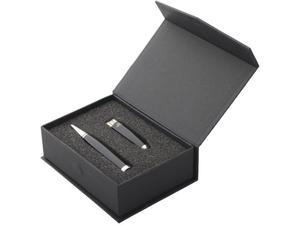 Bolígrafo USB 32GB para eventos y promociones corporativas Latrex barato negro