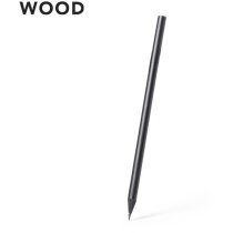 Lápiz Krako de madera con acabado negro mate