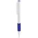 Bolígrafo de plástico con tapa a color kimon Blanco/azul